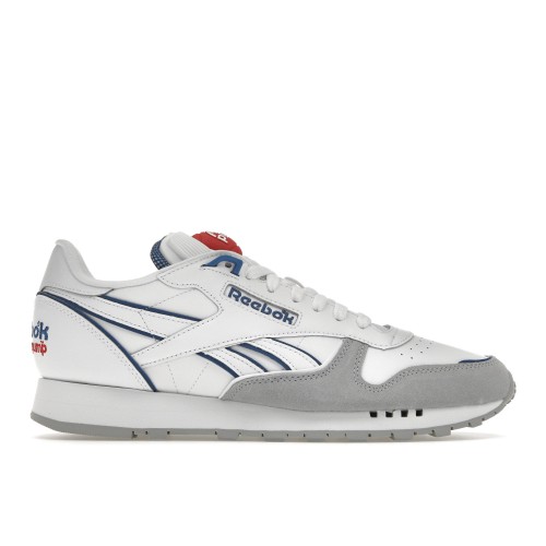 Кроссы Reebok Classic Leather The Pump White Vector Blue - мужская сетка размеров