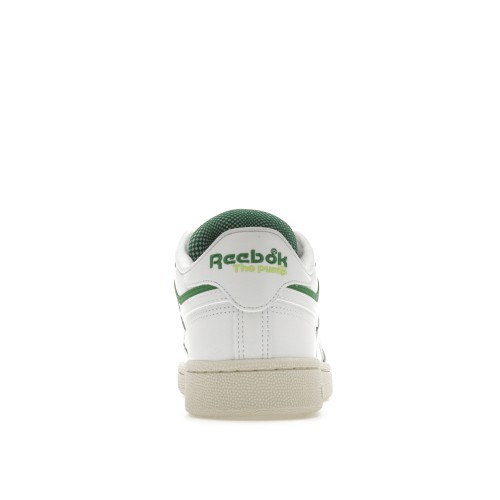 Кроссы Reebok Club C 85 Pump Glen Green - мужская сетка размеров