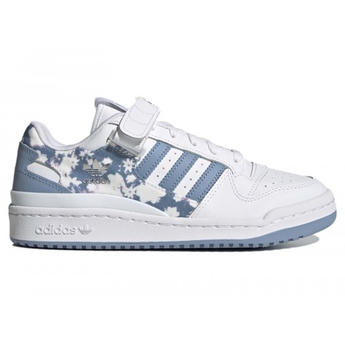 Кроссы adidas Forum Low Floral Ambient Sky (W) - женская сетка размеров