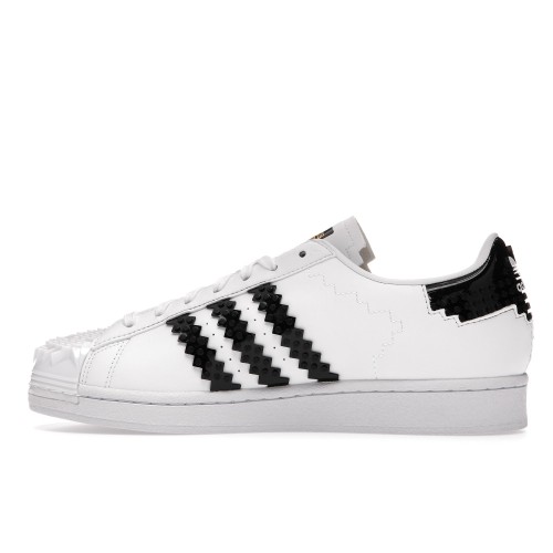 Кроссы adidas Superstar LEGO White Black - мужская сетка размеров