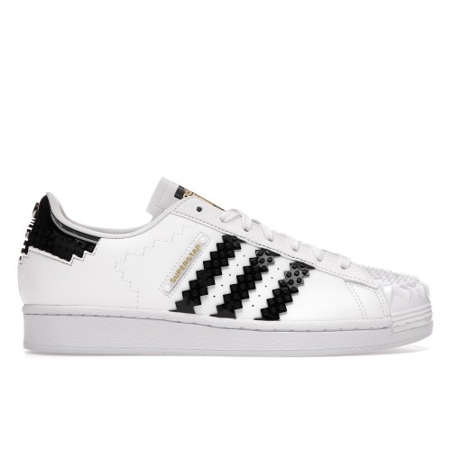 Кроссы adidas Superstar LEGO White Black - мужская сетка размеров