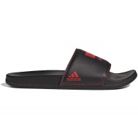 adidas Adilette Comfort Slides 424 Arsenal FC Black Scarlet