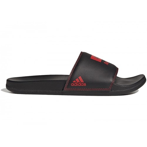 adidas Adilette Comfort Slides 424 Arsenal FC Black Scarlet - мужская сетка размеров
