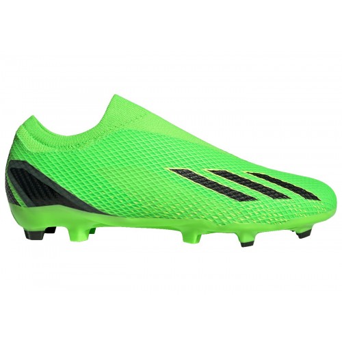 Мужские футбольные бутсы adidas X Speedportal.3 Laceless FG Solar Green