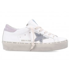 Женские Golden Goose Hi Star White Silver Lilac (W)