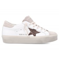 Женские Golden Goose Hi Star White Beige (W)