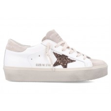 Женские Golden Goose Hi Star White Beige (W)