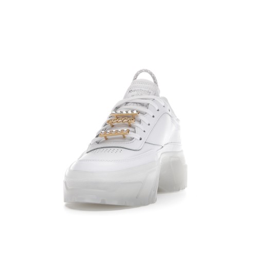 Кроссы Reebok Club C Cardi B Footwear White (W) - женская сетка размеров