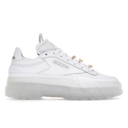 Кроссы Reebok Club C Cardi B Footwear White (W) - женская сетка размеров