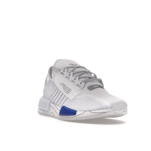 Кроссы adidas NMD R1 V2 Bold Blue - мужская сетка размеров