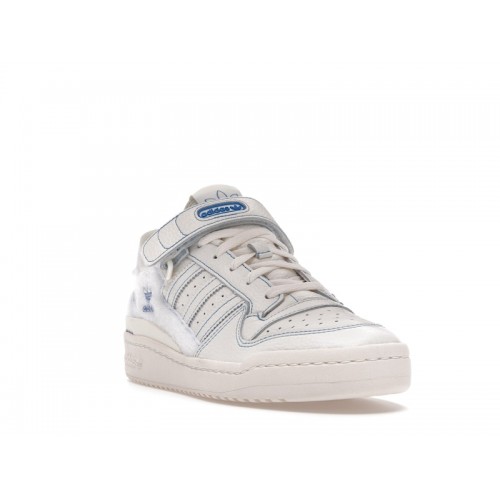 Кроссы adidas Forum Low Off White Blue Bird - мужская сетка размеров