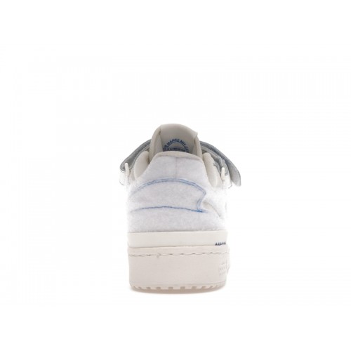 Кроссы adidas Forum Low Off White Blue Bird - мужская сетка размеров