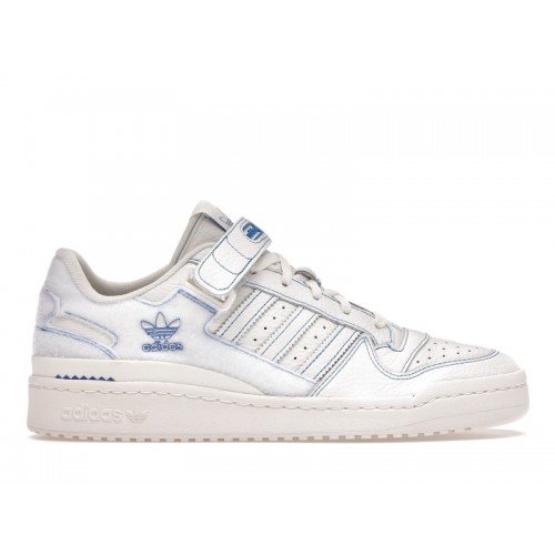 Кроссы adidas Forum Low Off White Blue Bird - мужская сетка размеров