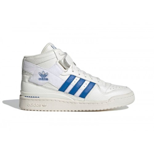 Кроссы adidas Forum Mid Off White Blue Bird - мужская сетка размеров