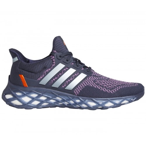 Кроссы adidas Ultra Boost Web DNA Shadow Navy Lilac - мужская сетка размеров