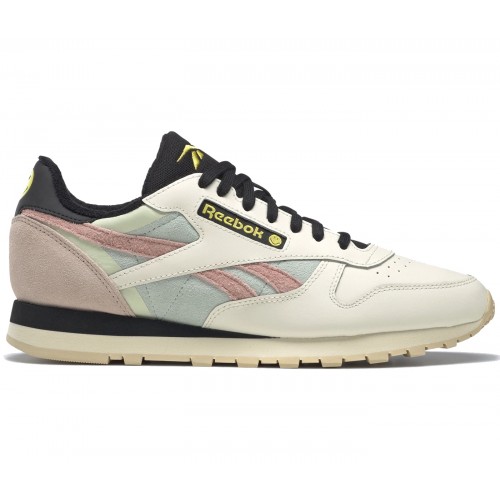 Кроссы Reebok Classic Leather Smiley 50th Anniversary - мужская сетка размеров