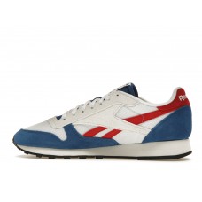 Reebok Classic Leather Make It Yours White Vector Red Blue
