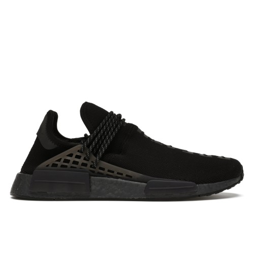 Кроссы adidas NMD Hu Pharrell Human Race Triple Black Pack - мужская сетка размеров