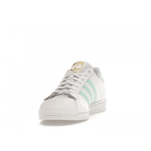 adidas Superstar White Clear Mint - мужская сетка размеров