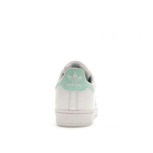 adidas Superstar White Clear Mint - мужская сетка размеров