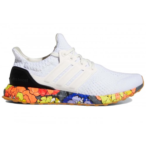 Кроссы adidas Ultra Boost 5.0 DNA White Floral Midsole (W) - женская сетка размеров