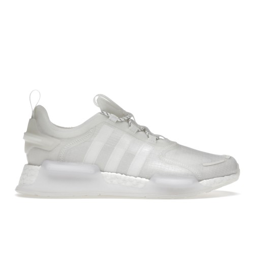 Кроссы adidas NMD V3 Triple White - мужская сетка размеров