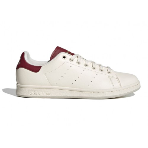 Кроссы adidas Stan Smith Burgundy Tongue - мужская сетка размеров