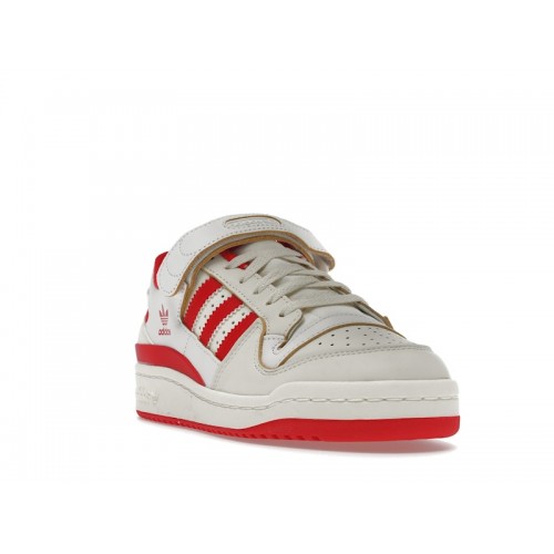 Кроссы adidas Forum 84 Low Off White Vivid Red Footwear White (W) - женская сетка размеров