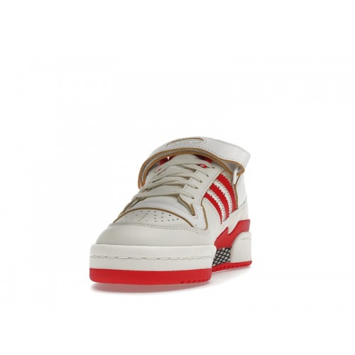 Кроссы adidas Forum 84 Low Off White Vivid Red Footwear White (W) - женская сетка размеров