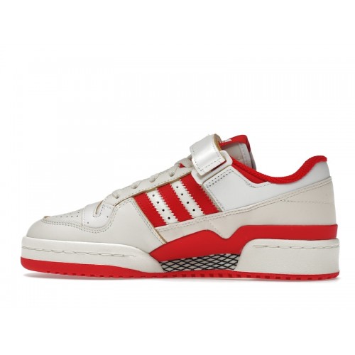 Кроссы adidas Forum 84 Low Off White Vivid Red Footwear White (W) - женская сетка размеров