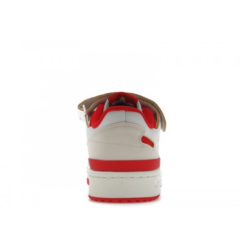 Кроссы adidas Forum 84 Low Off White Vivid Red Footwear White (W) - женская сетка размеров