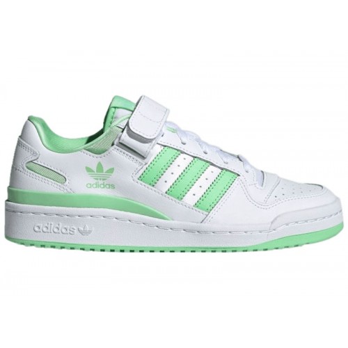 Кроссы adidas Forum Low White Glory Mint (W) - женская сетка размеров