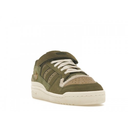 Кроссы adidas Forum 84 Low Green Suede (W) - женская сетка размеров