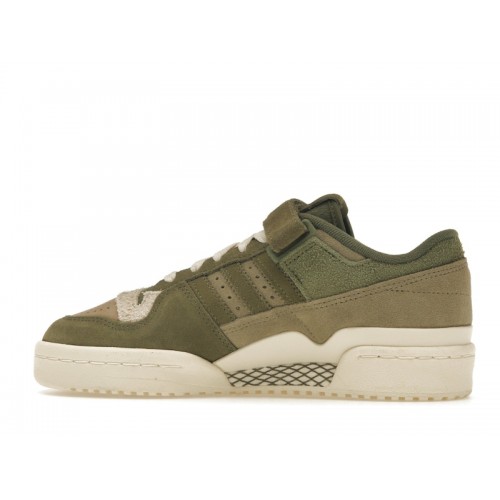 Кроссы adidas Forum 84 Low Green Suede (W) - женская сетка размеров