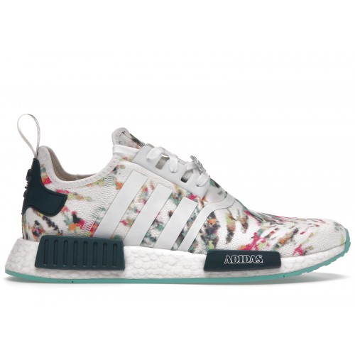 Кроссы adidas NMD R1 Tie Dye Acid Mint - мужская сетка размеров