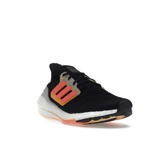 Кроссы adidas Ultra Boost 22 Black Turbo Flash Orange - мужская сетка размеров