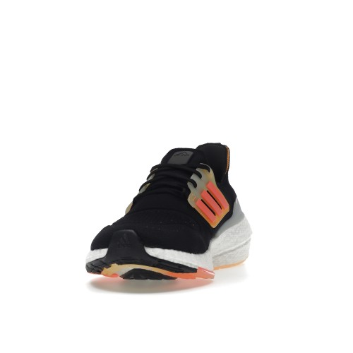 Кроссы adidas Ultra Boost 22 Black Turbo Flash Orange - мужская сетка размеров