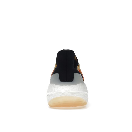 Кроссы adidas Ultra Boost 22 Black Turbo Flash Orange - мужская сетка размеров