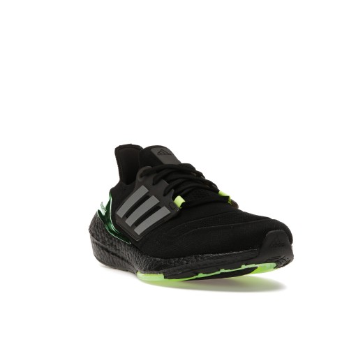 Кроссы adidas Ultra Boost 22 Black Iron Metallic Beam Green - мужская сетка размеров