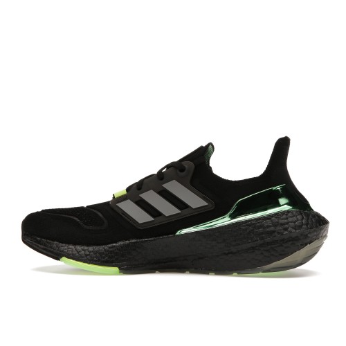 Кроссы adidas Ultra Boost 22 Black Iron Metallic Beam Green - мужская сетка размеров