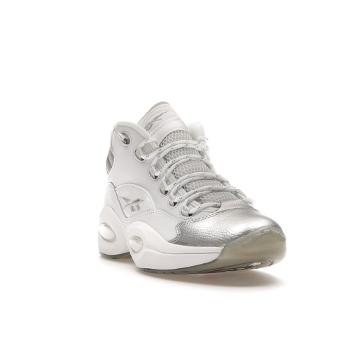 Кроссы Reebok Question Mid 25th Anniversary Silver Toe - мужская сетка размеров