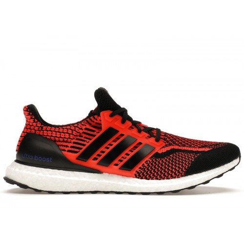 adidas Ultra Boost 5.0 DNA Solar Red Black - мужская сетка размеров