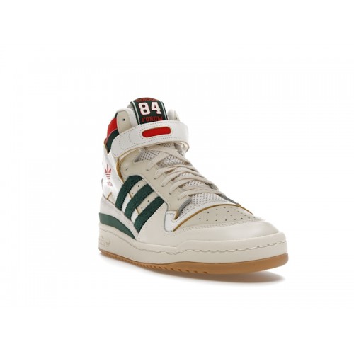 Кроссы adidas Forum 84 High Collegiate Green Red - мужская сетка размеров