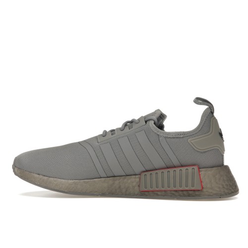 Кроссы adidas NMD R1 Grey Three Grey Boost - мужская сетка размеров