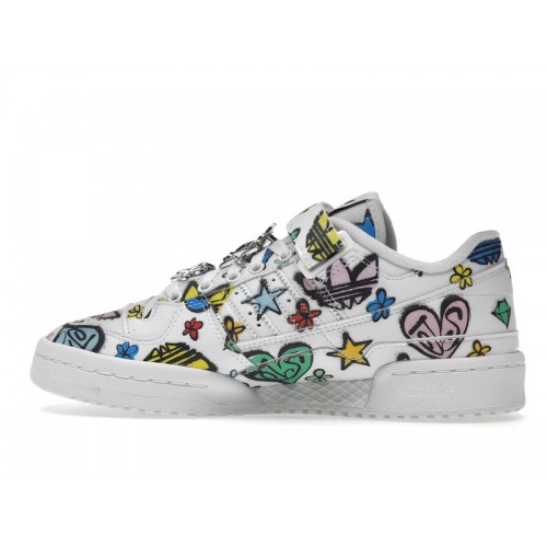 Кроссы adidas Forum 84 Low Jeremy Scott Monogram Graffiti - мужская сетка размеров