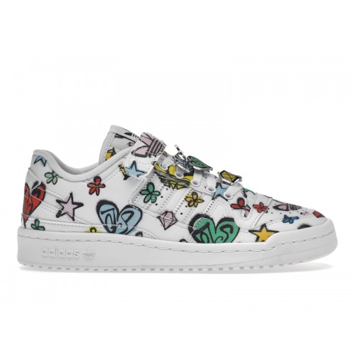 Кроссы adidas Forum 84 Low Jeremy Scott Monogram Graffiti - мужская сетка размеров