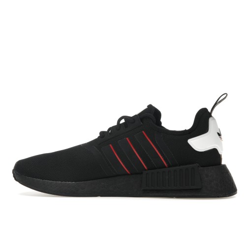 Кроссы adidas NMD R1 Germany Black Power Red - мужская сетка размеров