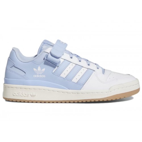 Кроссы adidas Forum Low White Blue Dawn - мужская сетка размеров