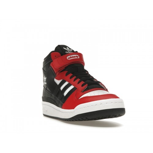 Кроссы adidas Forum Mid Better Scarlet Cloud White Core Black - мужская сетка размеров