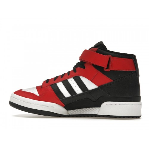 Кроссы adidas Forum Mid Better Scarlet Cloud White Core Black - мужская сетка размеров